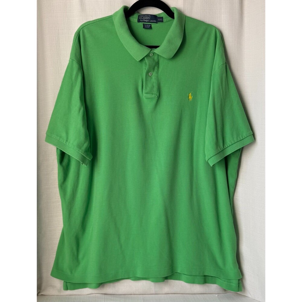 Polo Ralph Lauren Polo Shirt Men's XXL Green Short Sleeve Pony Logo Cotton